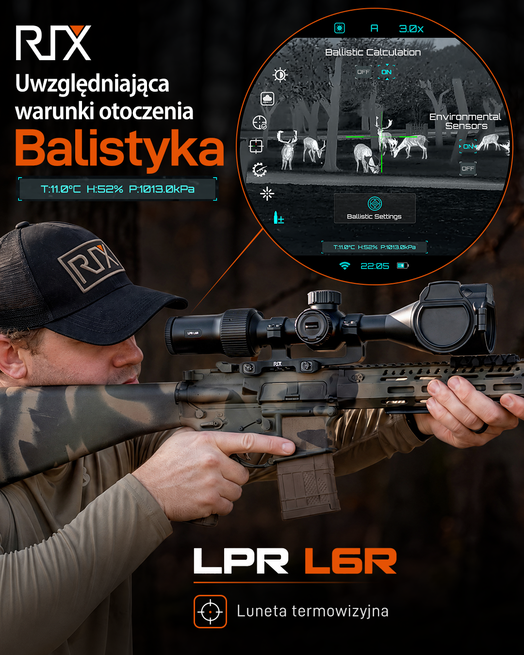 Luneta termowizyjna RIX LPR L6R + montaż powtarzalny Picatinny Posters_LPR_PL1